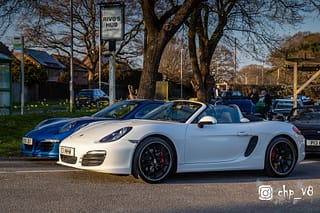 Porsches at Rivos Hub Sandford - ColinHillPhotography.uk