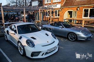 Porsches at Rivos Hub Sandford - ColinHillPhotography.uk